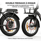 REVO Cargo Electric Folding Bike – 250 W – Range up to 80 km – 468 Wh Battery – 20 × 3.0″ Fat Tyres