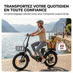 REVO Cargo Electric Folding Bike – 250 W – Range up to 80 km – 468 Wh Battery – 20 × 3.0″ Fat Tyres