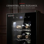 Cave à Vin REVO Origine – 8 Bouteilles – 21 L – Température Réglable 8 à 18 °C – Commande Tactile – 35 dB