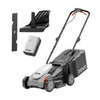 Cordless Lawn Mower REVO Garden 300 – 20 V – 33 cm – 5.0 Ah Battery – 5 Cutting Heights – 35 L Collection Box – Up to 300 m²