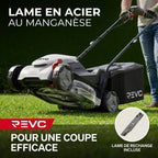 Cordless Lawn Mower REVO Garden 300 – 20 V – 33 cm – 5.0 Ah Battery – 5 Cutting Heights – 35 L Collection Box – Up to 300 m²