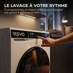 REVO Pure 7 – Lave-linge 7 kg – Classe A – 1 200 tr/min – 12 programmes – Vapeur