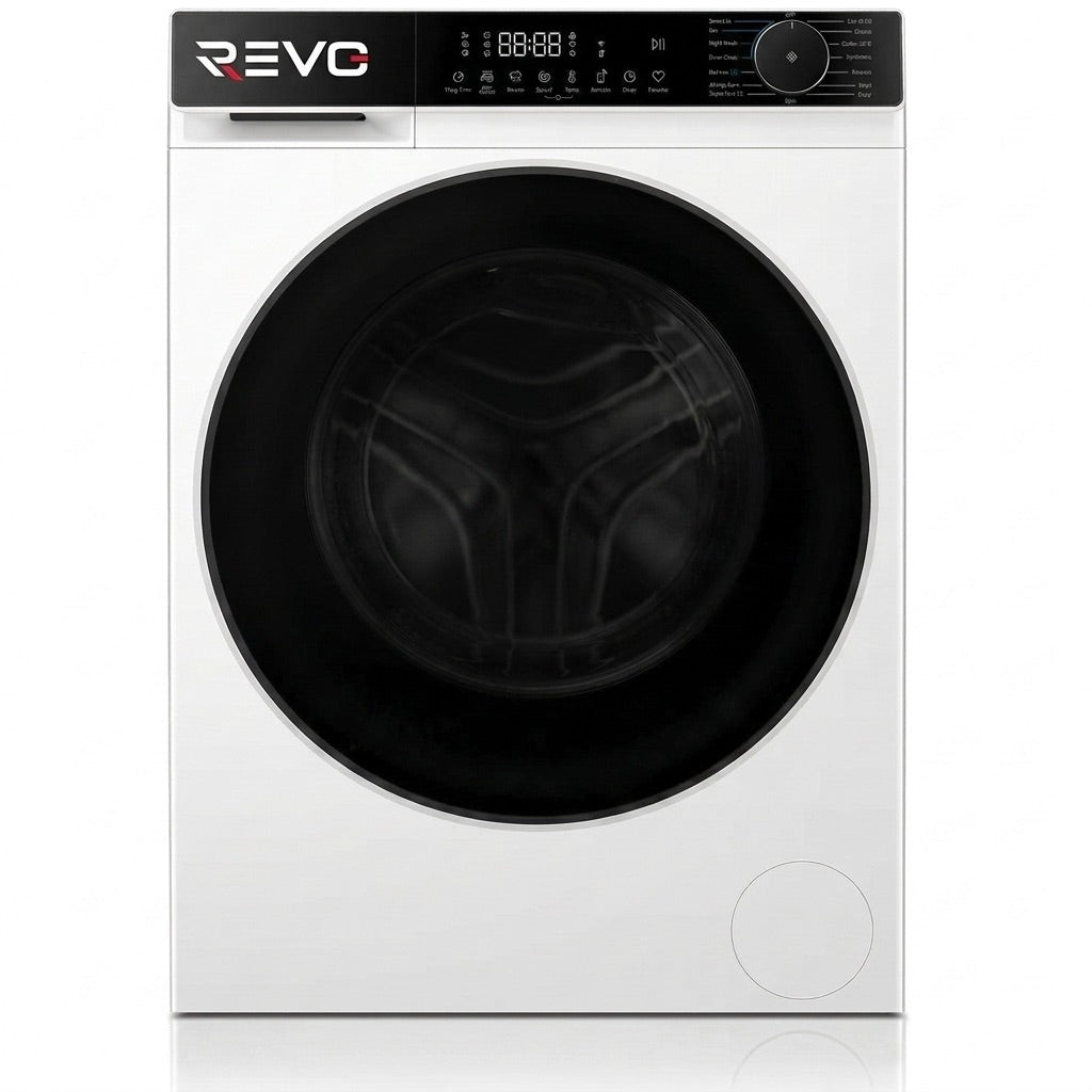 Lave-linge à hublot REVO Majesta 13 – Lave-linge 13 kg – Classe A – 1400 tr/min – 15 programmes – Vapeur et connecté