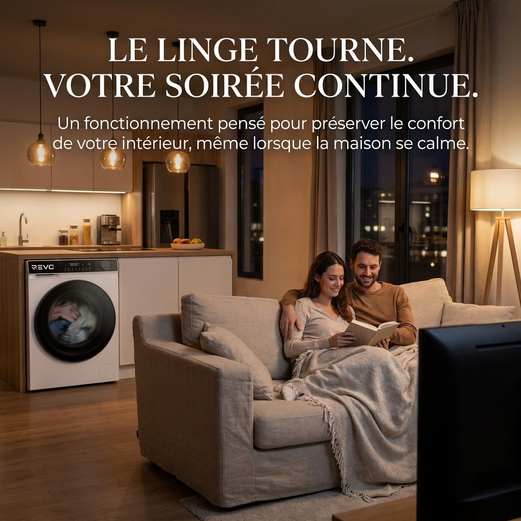 Lave-linge à hublot REVO Majesta 13 – Lave-linge 13 kg – Classe A – 1400 tr/min – 15 programmes – Vapeur et connecté