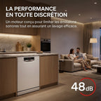 Lave-Vaisselle REVO Clario – 60 cm – 6 Programmes – Séchage Extra – 48 dB – Panier Réglable 3 Niveaux
