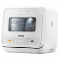 Mini lave-vaisselle REVO Vapora 5 – Réservoir 5 L – 6 programmes – Vapeur 98 °C – Stockage ventilé 72 h – Blanc