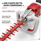 Cordes-Haie Sans Fil REVO Altis 75 – 18 V – Lame 75 cm – 3 Vitesses – 4 400 cps/min – Espacement 35 mm