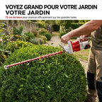 Cordes-Haie Sans Fil REVO Altis 75 – 18 V – Lame 75 cm – 3 Vitesses – 4 400 cps/min – Espacement 35 mm