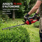 Cordless Hedge Trimmer REVO Silex 55 – 18V – 55cm Blade – Cuts up to 19mm – Up to 75min Run Time