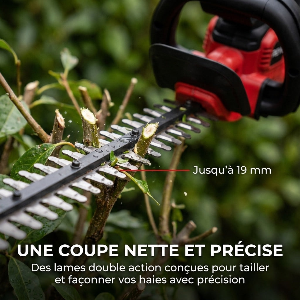 Cordless Hedge Trimmer REVO Silex 55 – 18V – 55cm Blade – Cuts up to 19mm – Up to 75min Run Time