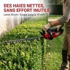 Cordless Hedge Trimmer REVO Silex 55 – 18V – 55cm Blade – Cuts up to 19mm – Up to 75min Run Time
