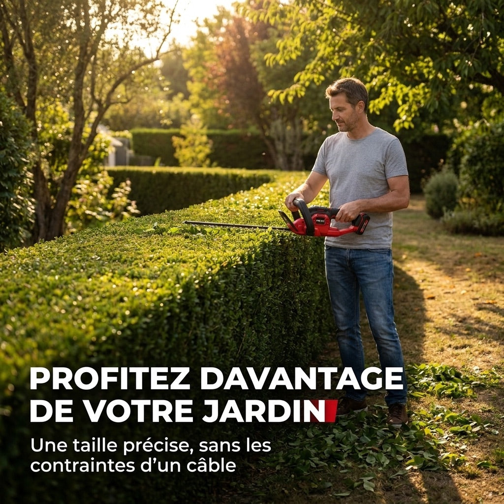 Cordless Hedge Trimmer REVO Silex 55 – 18V – 55cm Blade – Cuts up to 19mm – Up to 75min Run Time