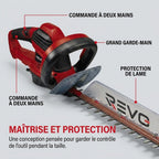 Taille-Haie Électrique REVO Blade 67 – 700 W – Lame 71 cm – Coupe 67 cm – Écartement 30 mm – Poignée Pivotante