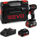 Perceuse-Visseuse à Percussion Sans Fil REVO Core 45 – 18 V – 45 Nm – Moteur sans balais – 2 Batteries 3,0 Ah – Mandrin 13 mm – Coffret Inclus
