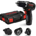 Perceuse-Visseuse Sans Fil REVO Pivot 35 – 12 V – 35 Nm – Brushless – 4 Accessoires Interchangeables – Mandrin 10 mm – Coffret Inclus