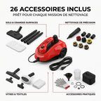 REVO Vaporis 2000 Steam Cleaner – 2,000 W – Steam up to 160°C – 26 Accessories – Adjustable Flow – 5 m Cable