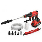 Cordless High-Pressure Washer REVO Jetra 24 – 24 Bar Pressure – Self-Priming – IPX5 – Accessories Included