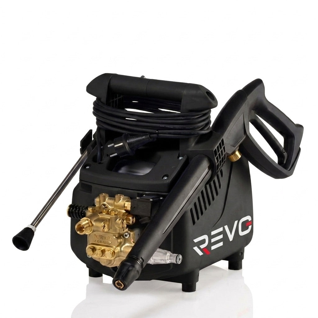 Nettoyeur Haute Pression REVO Atlas 130 – 2 200 W – 130 bars – 450 L/h – Pompe en laiton – Flexible 8 m
