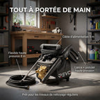 Nettoyeur Haute Pression REVO Atlas 130 – 2 200 W – 130 bars – 450 L/h – Pompe en laiton – Flexible 8 m