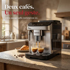 REVO Barista Grain Coffee Machine – 1450W Automatic Espresso Machine – 5 Drinks – Integrated Grinder – Steam Nozzle – 1.8L