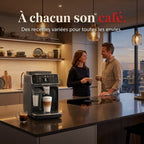 REVO Prestigio Bean-to-Cup Coffee Machine – Automatic Grinder Espresso 1500W – 20 Hot & Iced Beverages – Milk Carafe – 4 Profiles – 1.8L