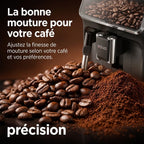 REVO Crema Bean-to-Cup Coffee Machine – Automatic Espresso Grinder 1500 W – 2 Coffees – Touch Screen – Milk Frother – 1.8 L