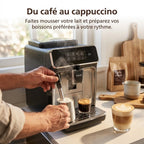 REVO Crema Bean-to-Cup Coffee Machine – Automatic Espresso Grinder 1500 W – 2 Coffees – Touch Screen – Milk Frother – 1.8 L