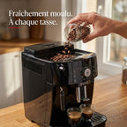 REVO Essenza Bean-to-Cup Coffee Machine – Automatic Espresso Grinder 1450W – 2 Coffees – Steam Nozzle – 13-Setting Grinder
