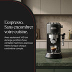 REVO Velora Espresso Machine - 15 Bar - 1350 W - Steam Nozzle - Ground Coffee & ESE Pods - 1 L Tank