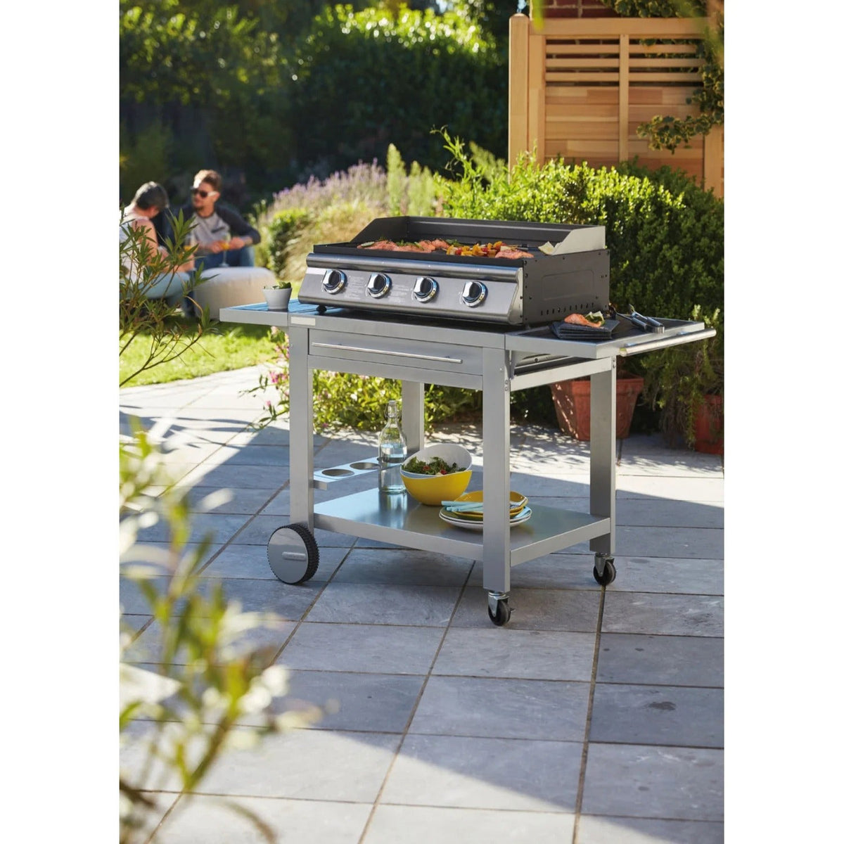 Barbecue gaz mixte Tenerife - 4 brûleurs 14 kW