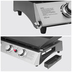 Gas plancha REVO Brasa – 3 burners 7.5 kW – Black steel – Butane/Propane