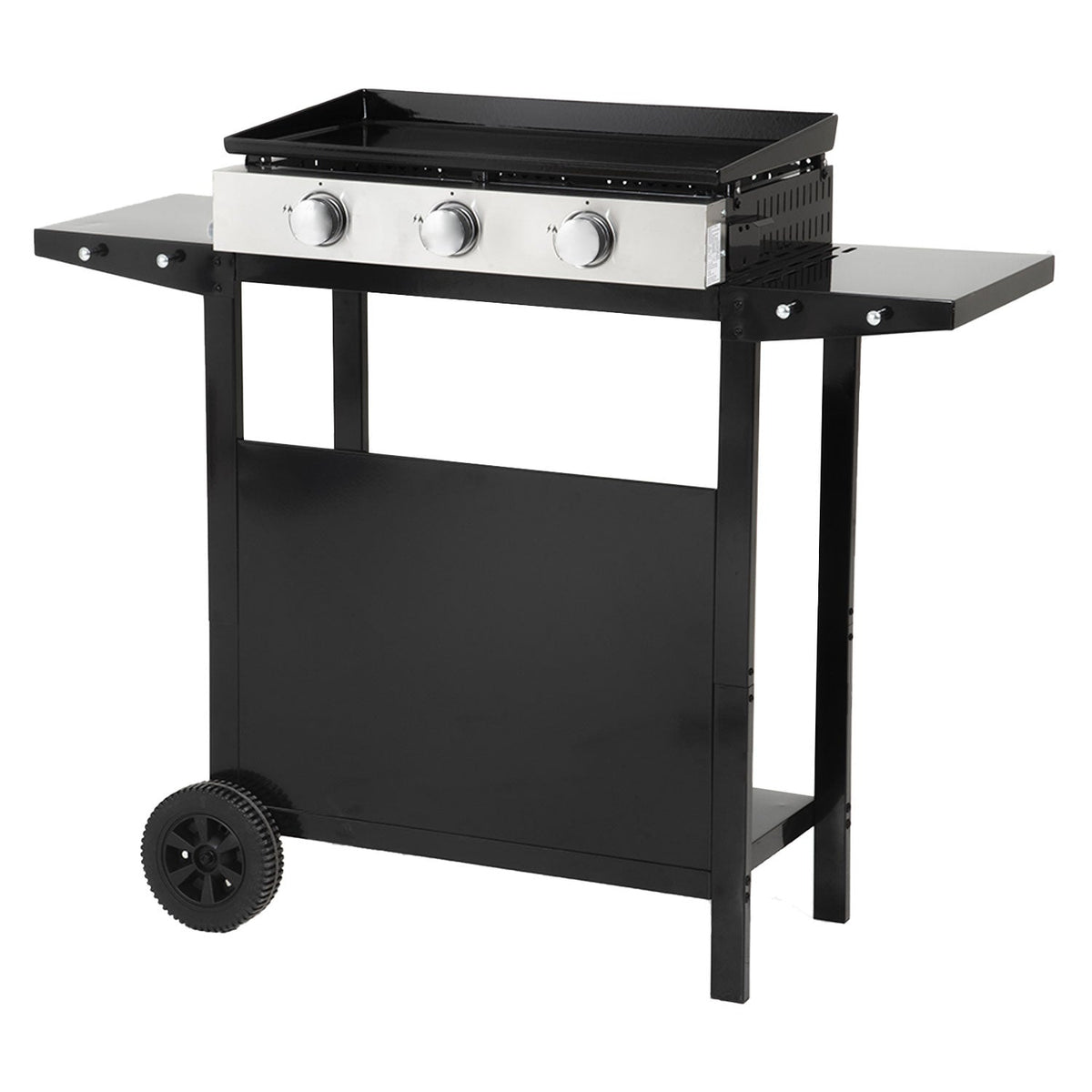 REVO Mérida Gas Plancha – 3 burners 6 kW with trolley – Enameled steel plate