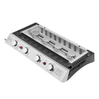 Plancha gaz REVO Valencia – 4 brûleurs 10 kW Butane/Propane avec plaque en acier émaillé