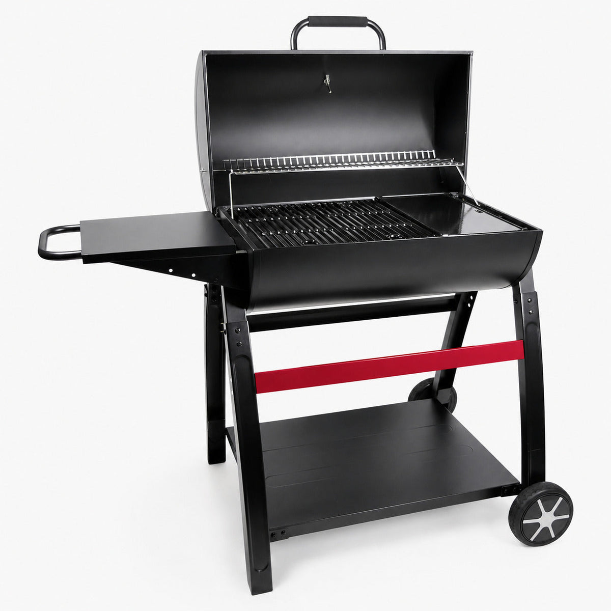 Charcoal Barbecue with Enameled Cast Iron Grill & Griddle REVO Torino 70